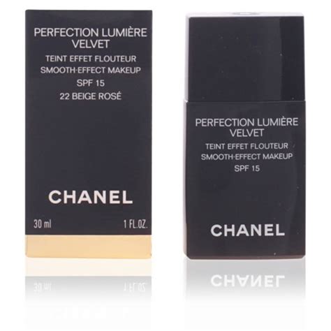 chanel 22 beige rose perfection lumiere|Chanel PERFECTION LUMIERE VELVET Smooth Effect Makeup .